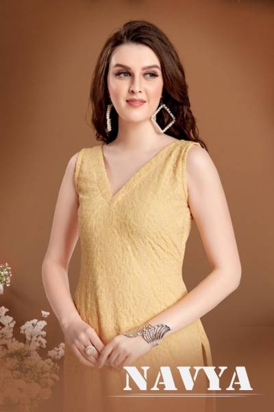 Navya By Biva Fancy Chikankari Kurti Collection